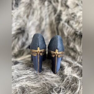 TORY BURCH Tory Burch Calf Hair D'Orsay Dragonfly Pumps